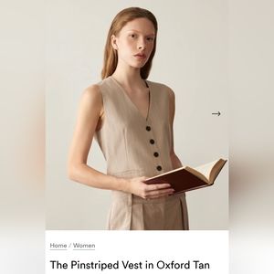 Frank And Oak Pinstripe Vest